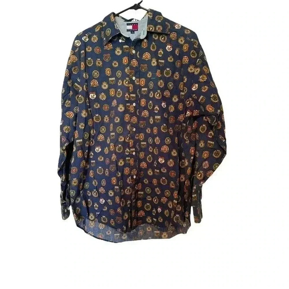 tommy hilfiger button down long sleeves Size Md - Picture 2 of 4